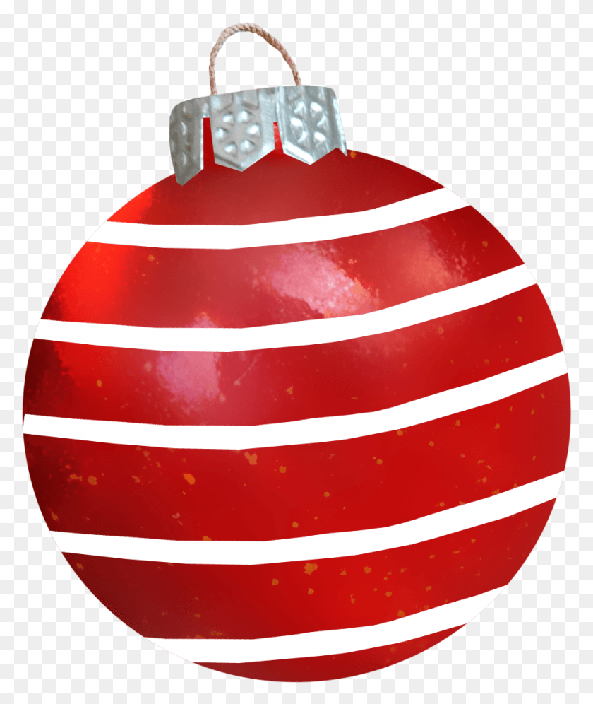 921x1106 Ball Ornament Christmas Red Image Free Clipart Bola De Navidad Roja, Sphere, Plant HD PNG Download