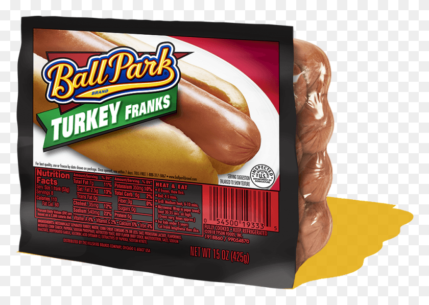 944x650 Ball Park Turkey Franks Ball Park Turquía Hot Dogs, Hot Dog, Comida Hd Png
