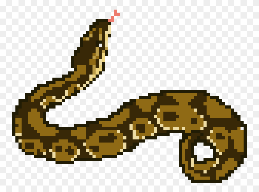 761x561 Ball Python Pixel Art Pixel Arts En Python, Reptile, Animal, Gecko HD PNG Download