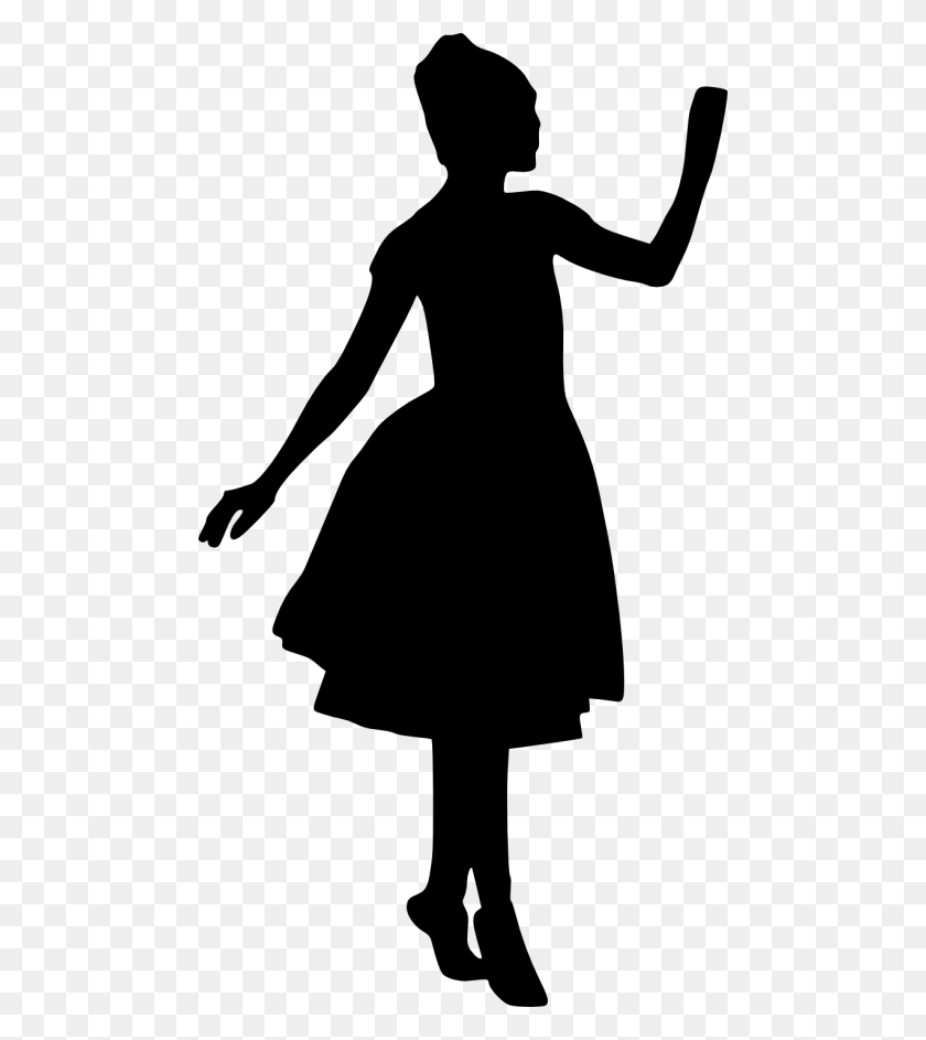 480x883 Ballerina Silhouette Clip Art Clothes Transparent Background, Gray, World Of Warcraft HD PNG Download