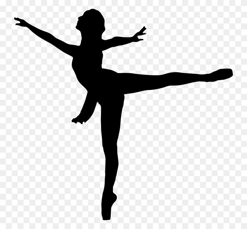 Ballet Dancer Silhouette Clip Art Black Dancer Silhouette, Gray, World ...