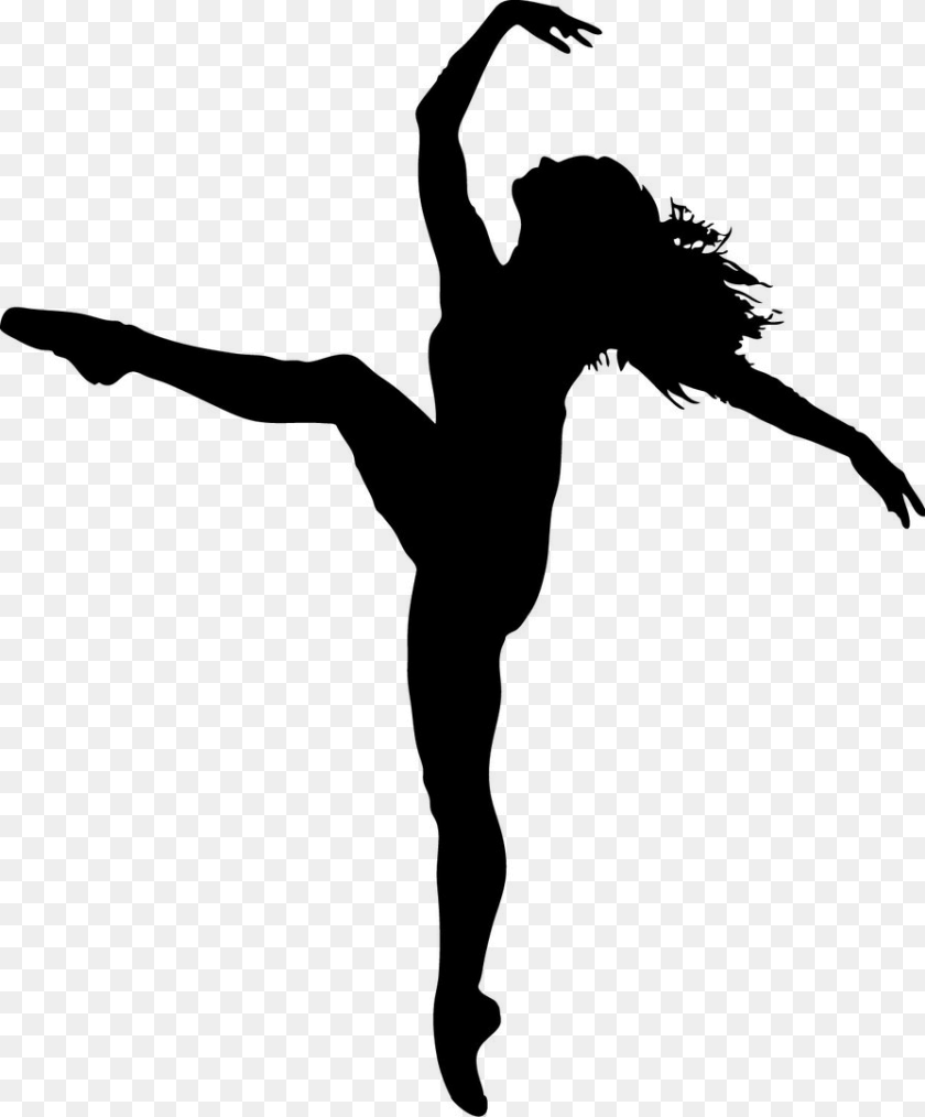 895x1080 Ballet Dancers Silhouette At Getdrawings Dance School, Gray Clipart PNG