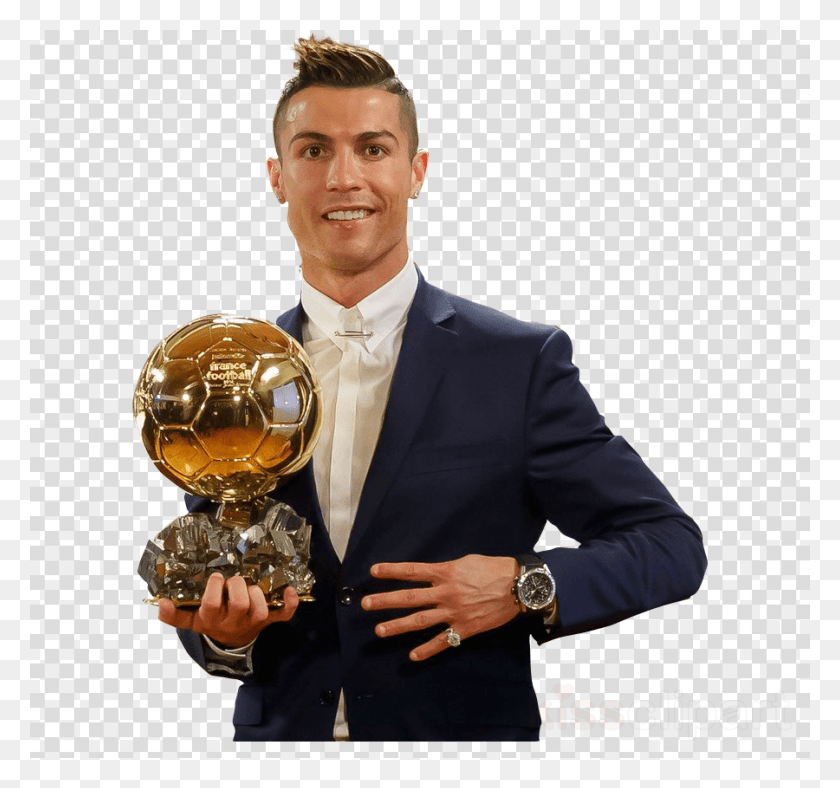900x840 Ballon Dor Clipart Cristiano Ronaldo Ballon, Person, Human, Helmet HD PNG Download