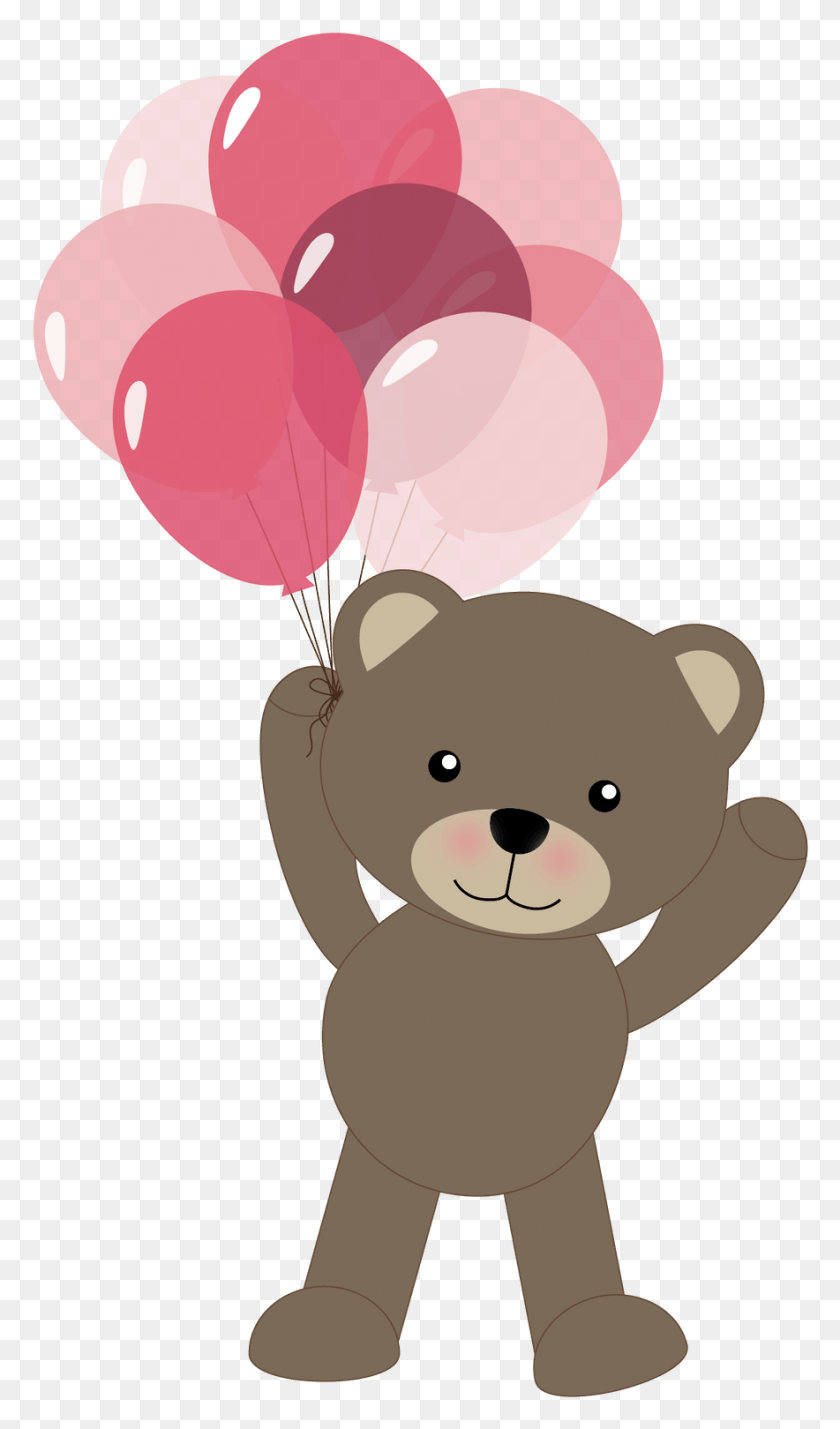 884x1552 Ballon Drawing Teddy Bear B Bear, Ball, Balloon, Snowman HD PNG Download