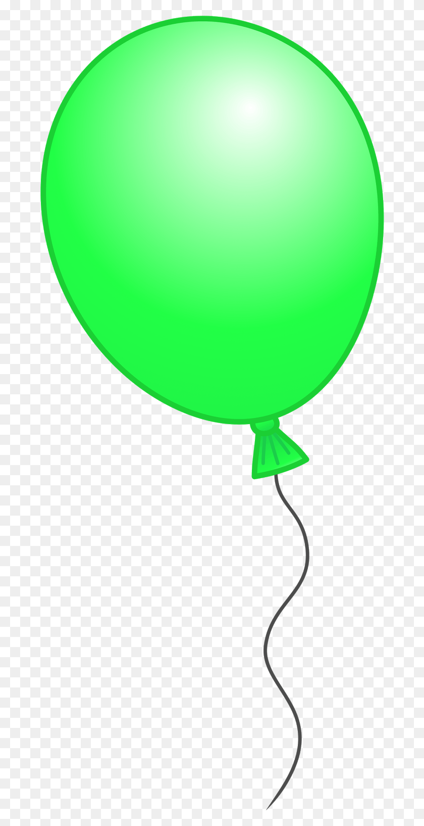 682x1574 Ballons Clipart Individual Balloon Green Balloon With Black Background, Ball, Lamp HD PNG Download
