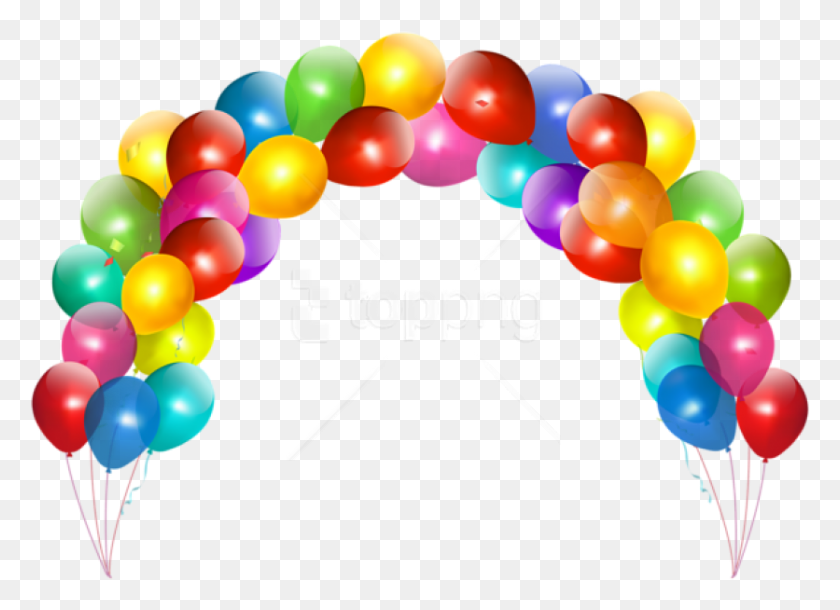 836x590 Balloon Arch Images Background Arco De Balo Desenho, Ball HD PNG Download