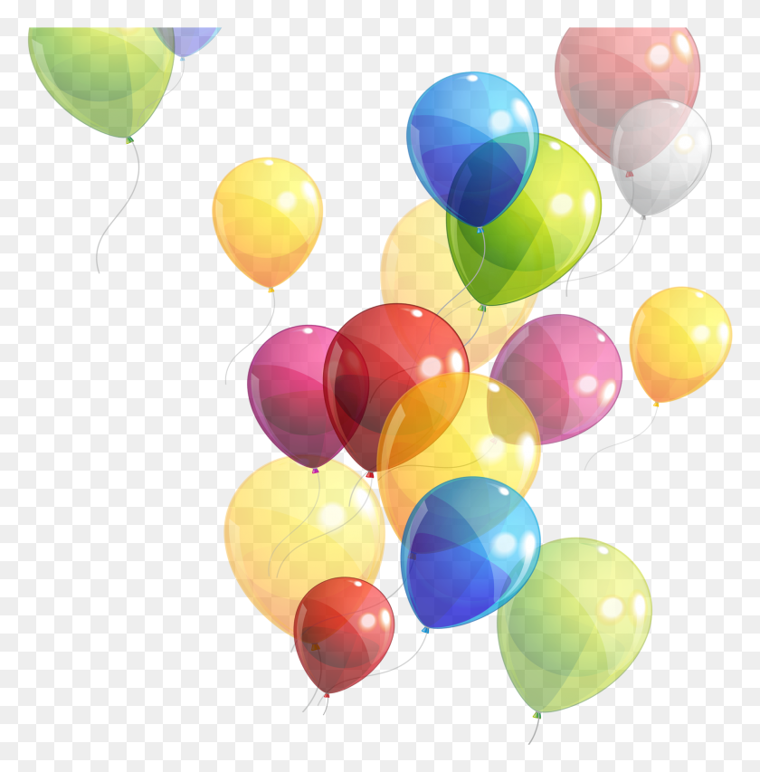 1968x2001 Balloon Birthday Floating Balloons Transprent Free Floating Balloons, Ball HD PNG Download