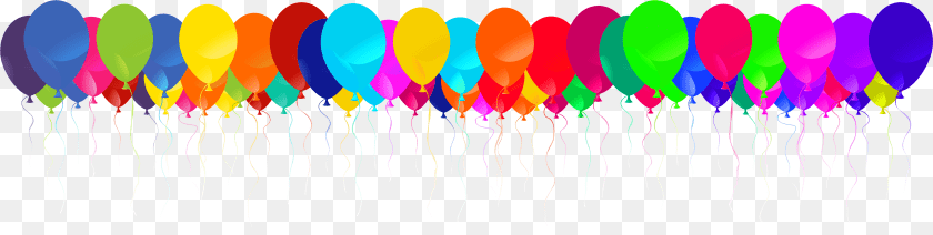 4928x1245 Balloon Border Images Pictures Balloons Border, Purple PNG