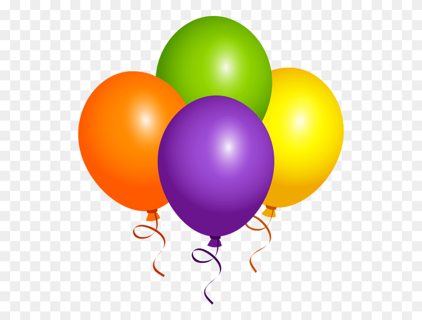 531x577 Balloon Clipart Ballon Free Birthday Balloons, Ball HD PNG Download