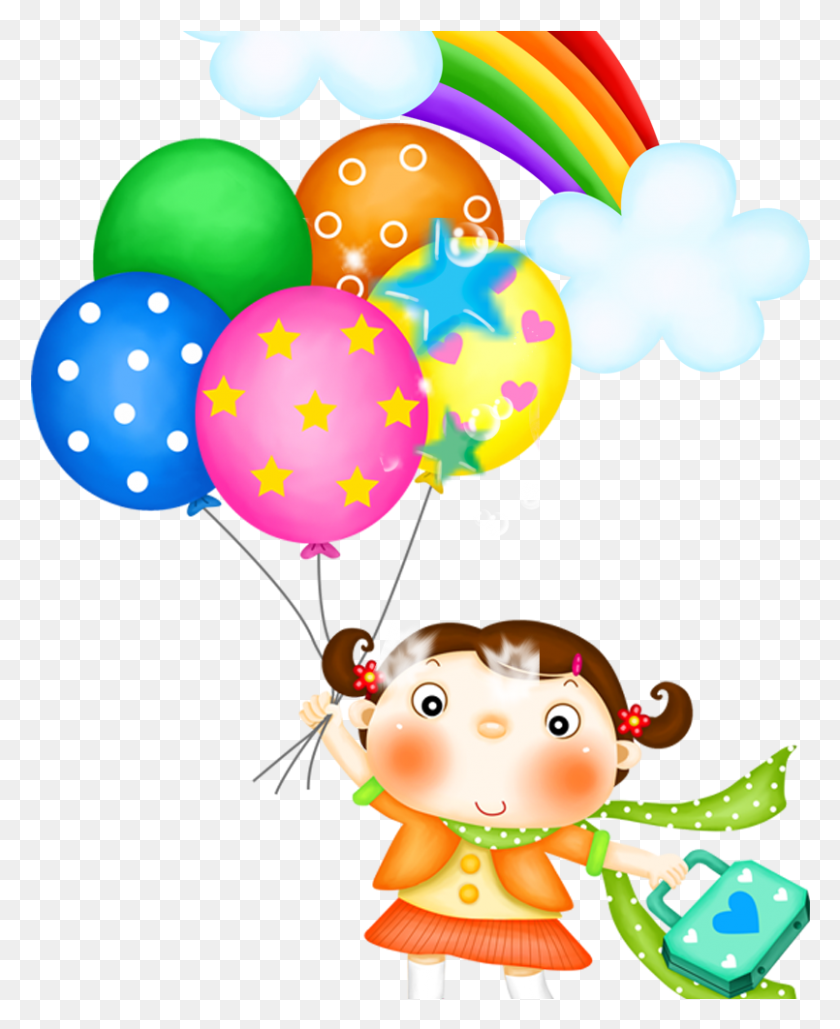 805x1001 Balloon Clipart Message Childrens Day Clipart, Ball HD PNG Download