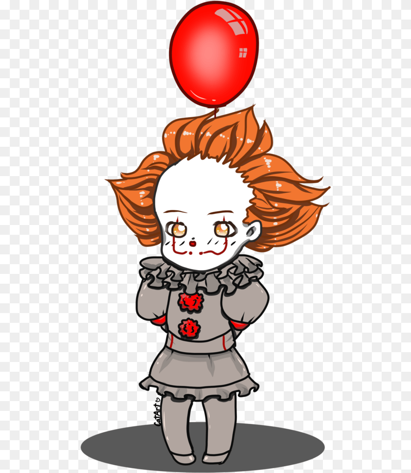 514x967 Balloon Clipart Pennywise Pennywise Chibi, Baby, Person, Face, Head Transparent PNG