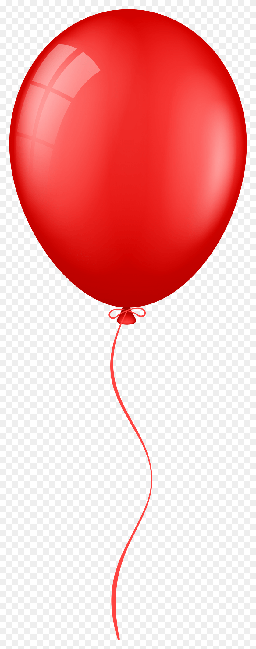 2983x7919 Balloon Clipart Red Red Transparent Balloon, Ball HD PNG Download