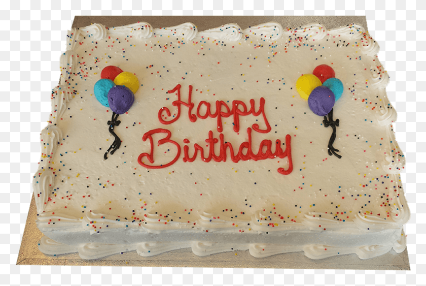 996x643 Balloon Decorated Slab Birthday Cake, Cake, Dessert, Food HD PNG Download