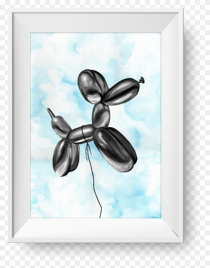 2125x2752 Balloon Dog Art Print Balloon On Painting HD PNG Download