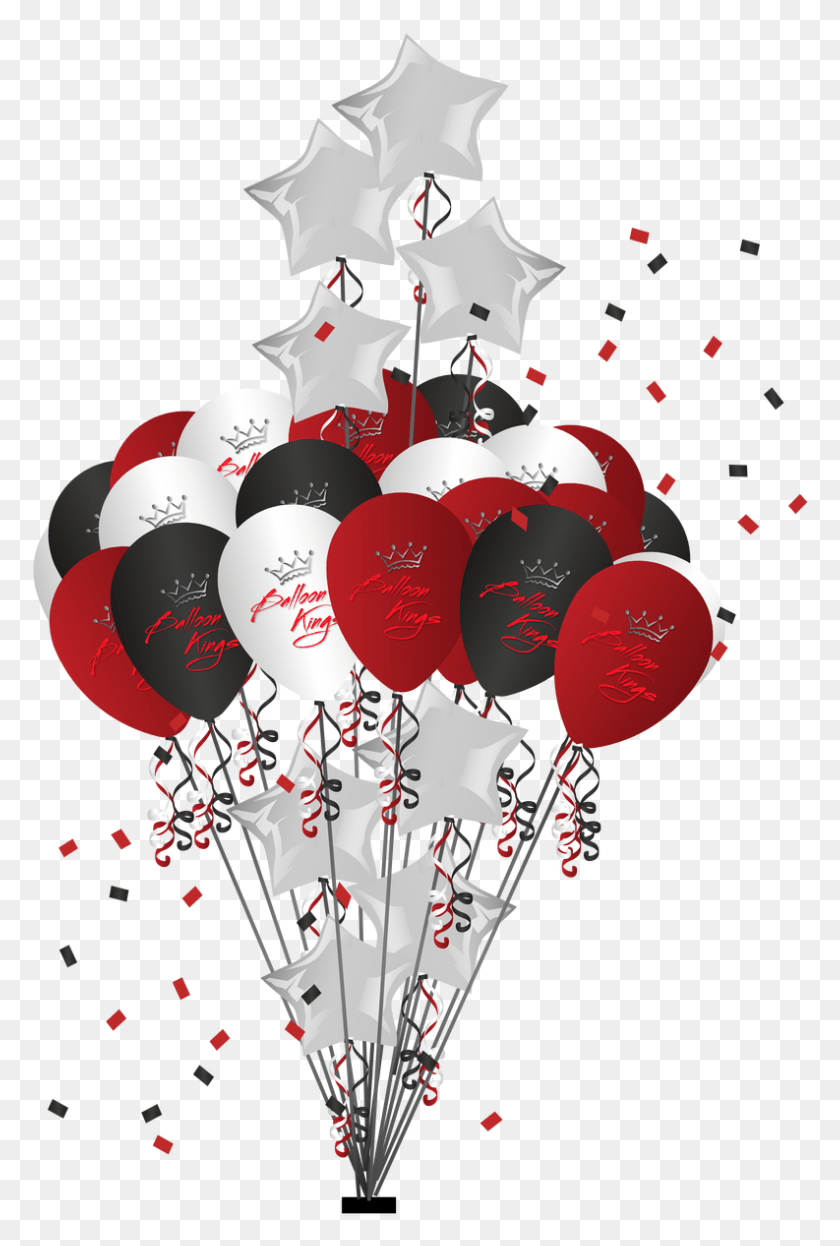 793x1206 Balloons Illustration, Paper, Confetti, Graphics HD PNG Download