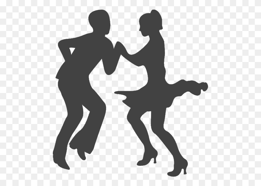 501x540 Ballroom Silhouette Partner Swing Transparent Dancing Silhouette Salsa Dancers, Person, Human, Dance HD PNG Download