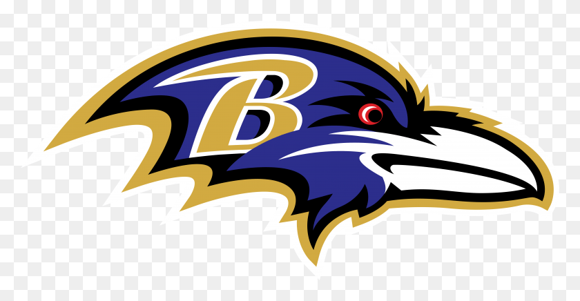 7084x3420 Логотип Baltimore Ravens, Этикетка, Текст, Графика Hd Png Скачать