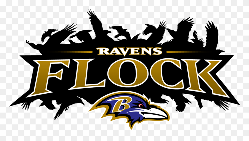 1000x534 Baltimore Ravens Ravens We Are The Flock, Bird, Animal, Text HD PNG Download