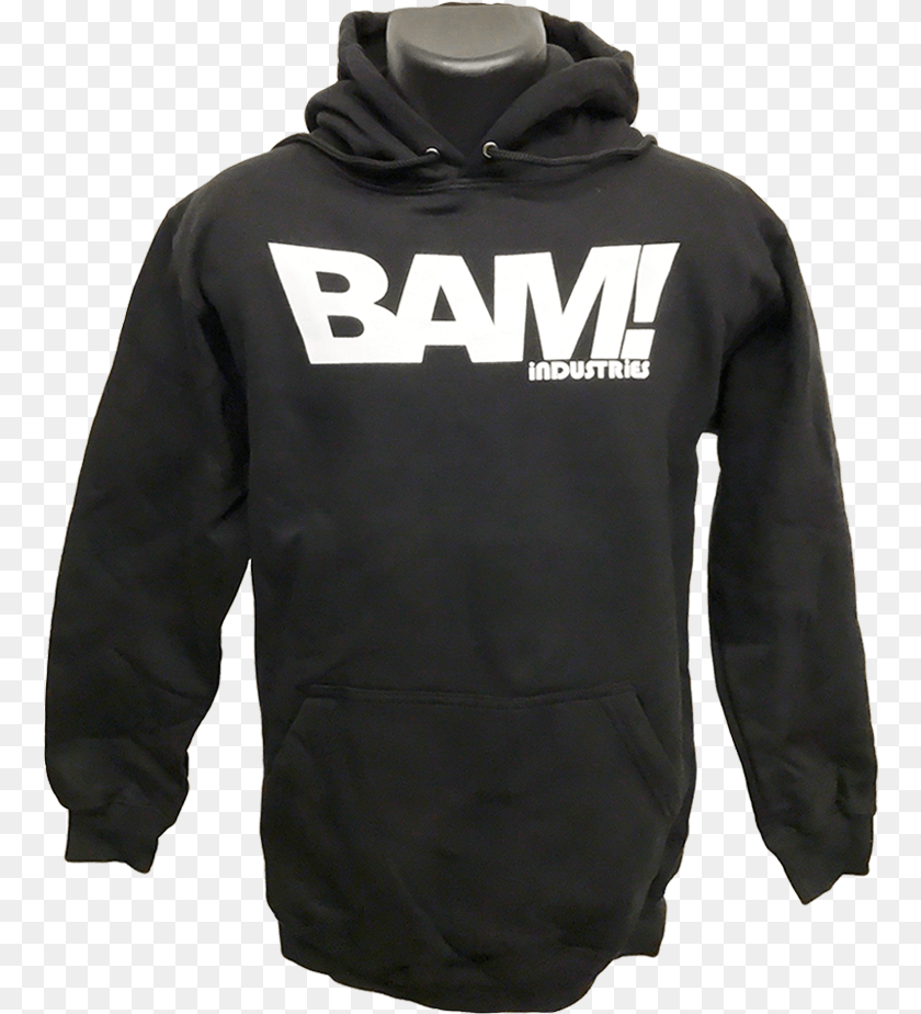 Bam Bam Hoodie Black, Clothing, Knitwear, Sweater, Sweatshirt PNG