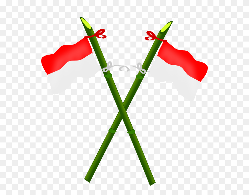 564x597 Бамбук И Индонезийский Флаг 2 Картинки Svg 564 X, Растение, Лук Hd Png Скачать