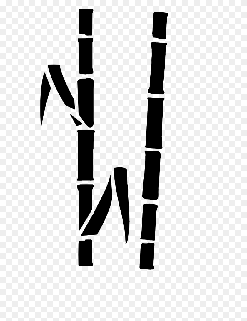 Bambou Dessin Noir Et Blanc, Stencil, Blade, Dagger, Knife PNG