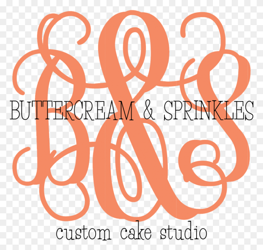 857x810 Bamps Monogram With Buttercream Amp Sprinkles, Text, Alphabet, Calligraphy Descargar Hd Png