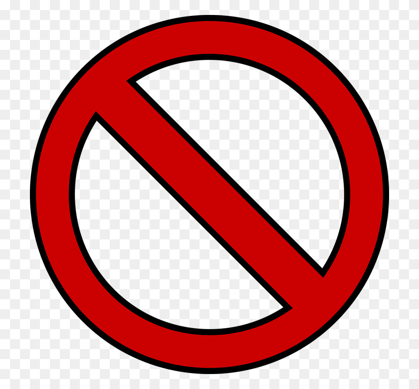 720x720 Запрещающий Знак Запрещающий Знак Pixabay, Символ, Дорожный Знак, Стоп-Знак Hd Png Скачать