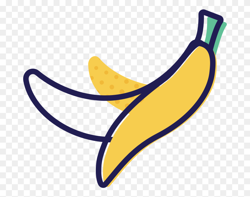 687x603 Banana, Plant, Fruit, Food HD PNG Download