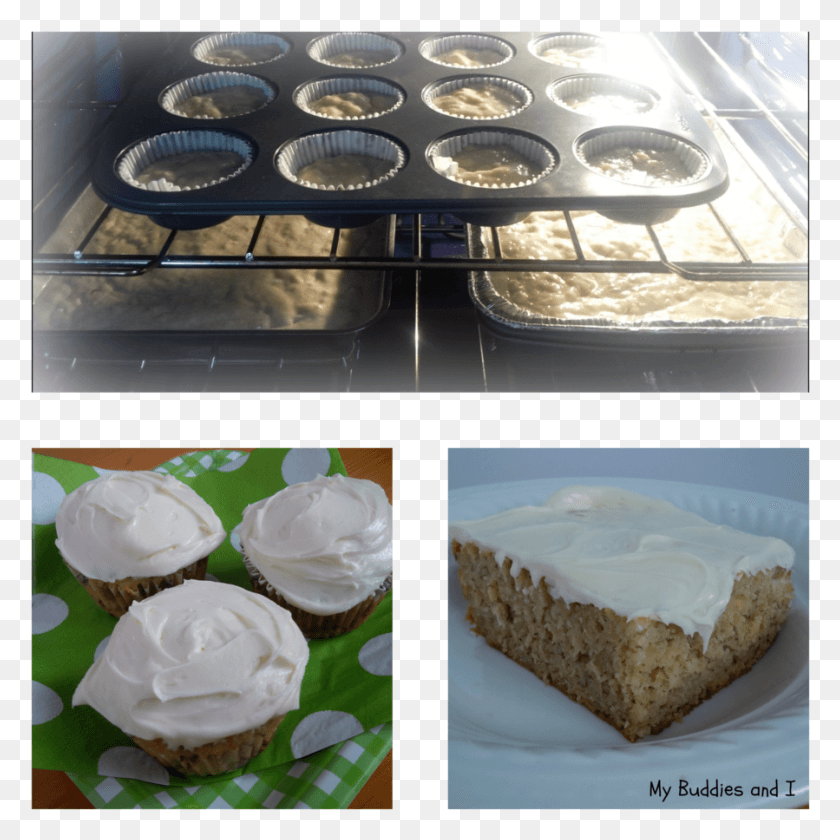 899x899 Banana Cake And Muffins With Cream Cheese Frosting Cheesecake, Dessert, Food, Creme HD PNG Download