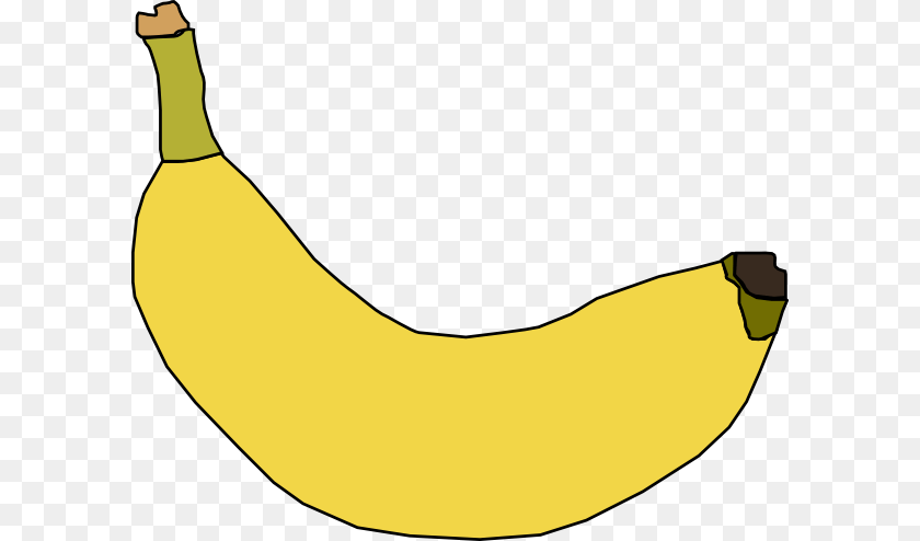 600x494 Banana Clip Art For Web, Food, Fruit, Plant, Produce Sticker PNG