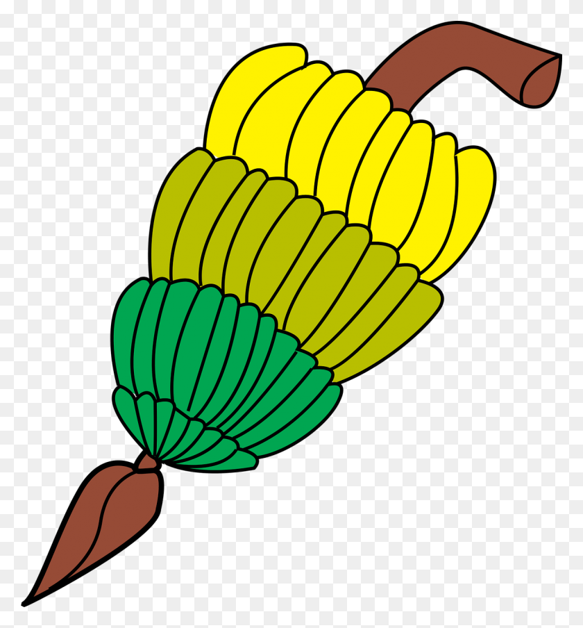 1182x1280 Банан Еда Фрукты Изображение Гроздь Бананов Клипарт, Растение, Медоносная Пчела, Пчела Png Скачать