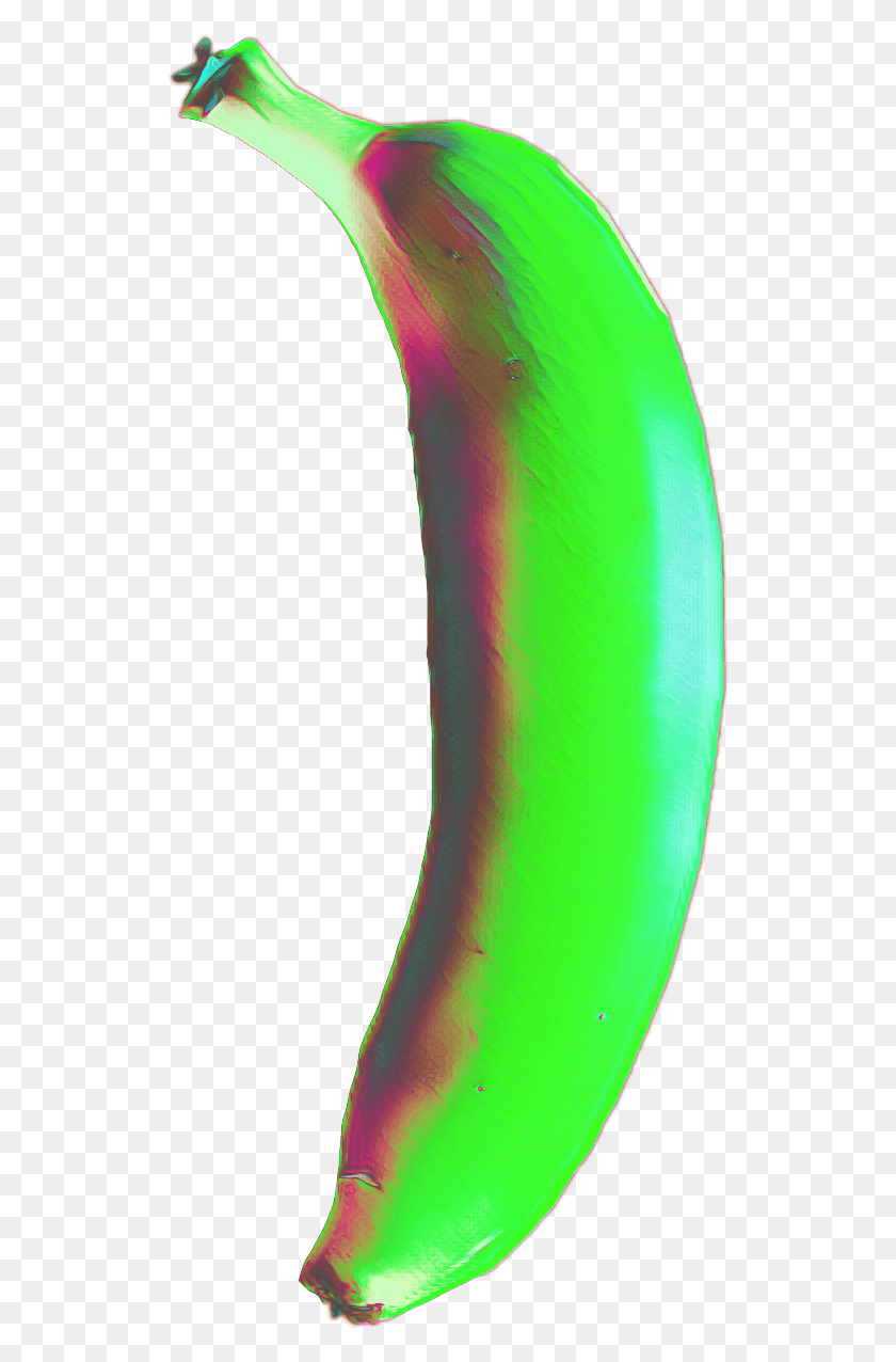 528x1216 Descargar Png Banana Glitch Verde Resplandor Trippy Bananas Freetoedit Carmine, Almohada, Cojín, Al Aire Libre Hd Png