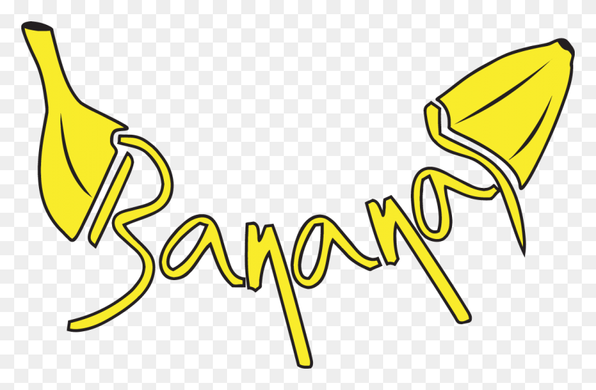 1091x686 Banana Logo Bananas Logo, Alphabet, Text, Word HD PNG Download