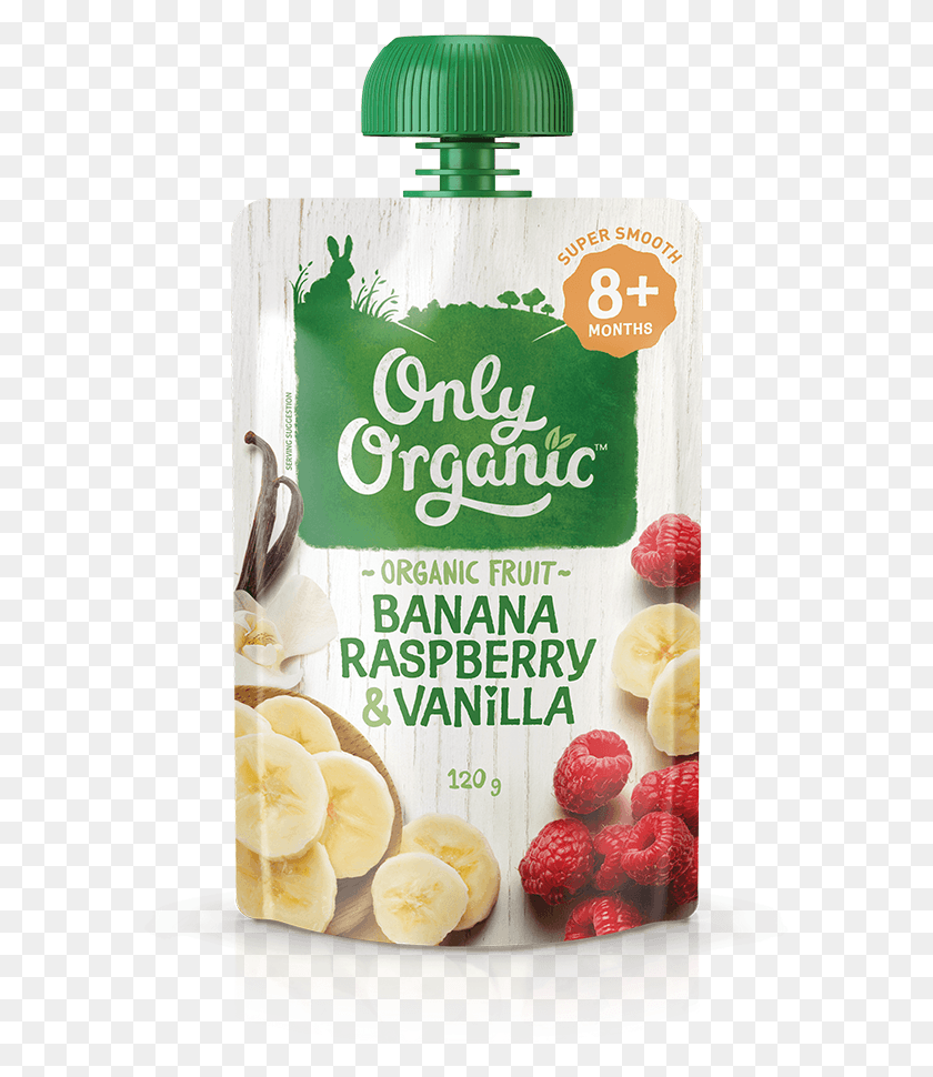 654x910 Banana Raspberry Amp Vanilla Only Organic Baby Food Pouches, Plant, Fruit, Food HD PNG Download