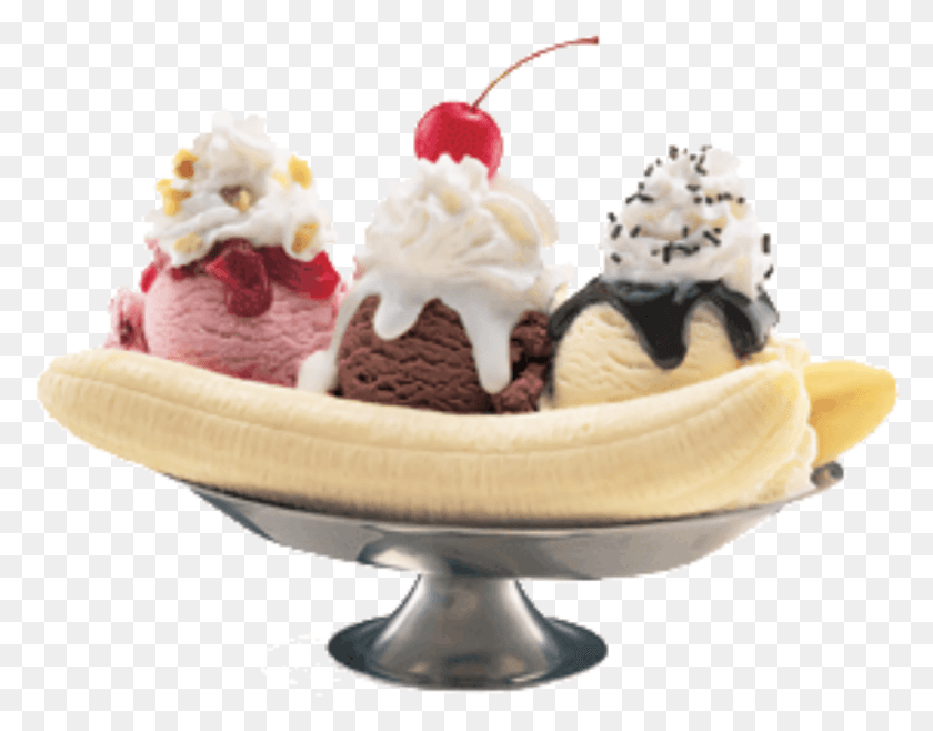 2048x1572 Банановый Сплит Банановый Сплит Мороженое, Сливки, Десерт, Еда Hd Png Скачать