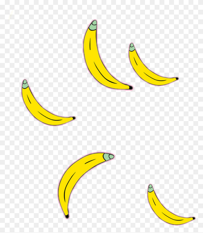 952x1101 Banana Sticker, Fruit, Plant, Food HD PNG Download