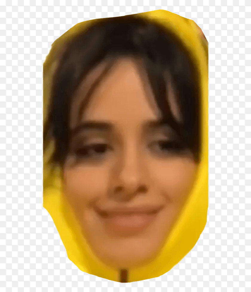 560x916 Banana Sticker Camila Cabello Head, Face, Person, Human HD PNG Download