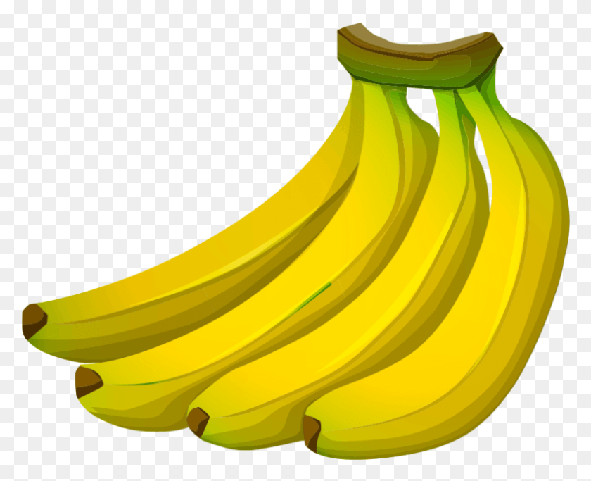 789x631 Банан Вектор Фон Прозрачный Бананы Клипарт, Фрукты, Растения, Еда Hd Png Скачать