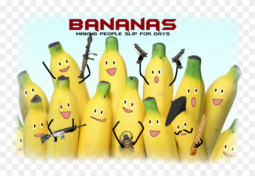 1700x1135 Bananas Thumb Bananas Crazy, Plant, Food, Penguin HD PNG Download