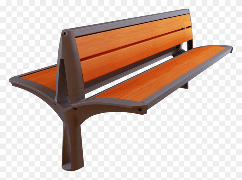 1000x728 Banc Double, Furniture, Bench, Park Bench HD PNG Download