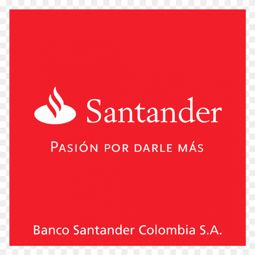1081x1081 Descargar Png Banco Santander Colombia Logo Vector Santander, Publicidad, Cartel, Texto Hd Png