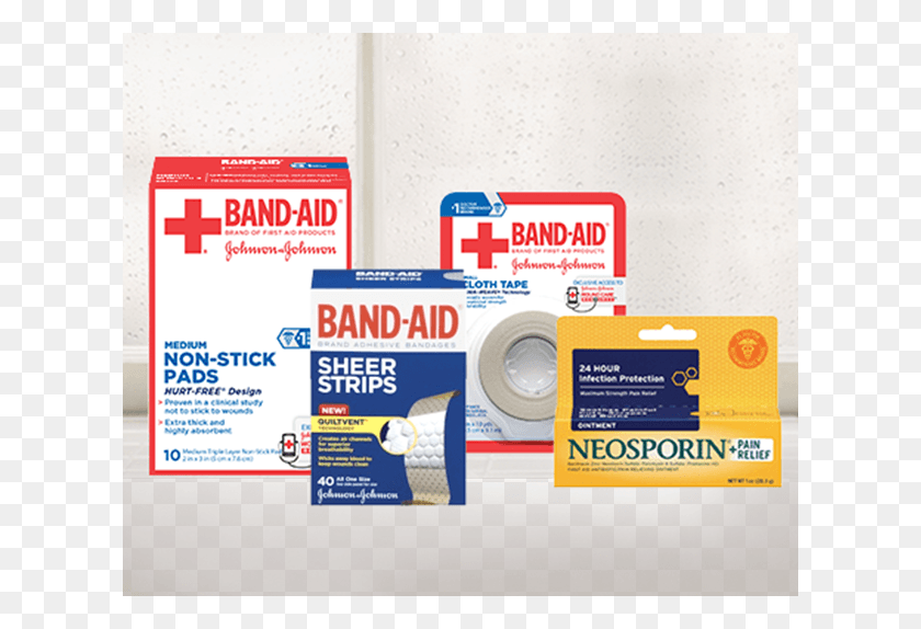 616x514 Band Aid Brand First Aid Neosporin Supplies Label, Bandage, Flyer, Poster HD PNG Download