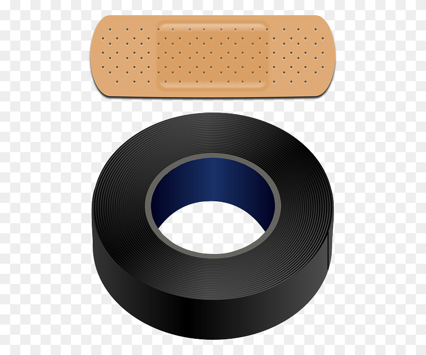 491x640 Band Aid De Preto, First Aid, Bandage, Tape HD PNG Download