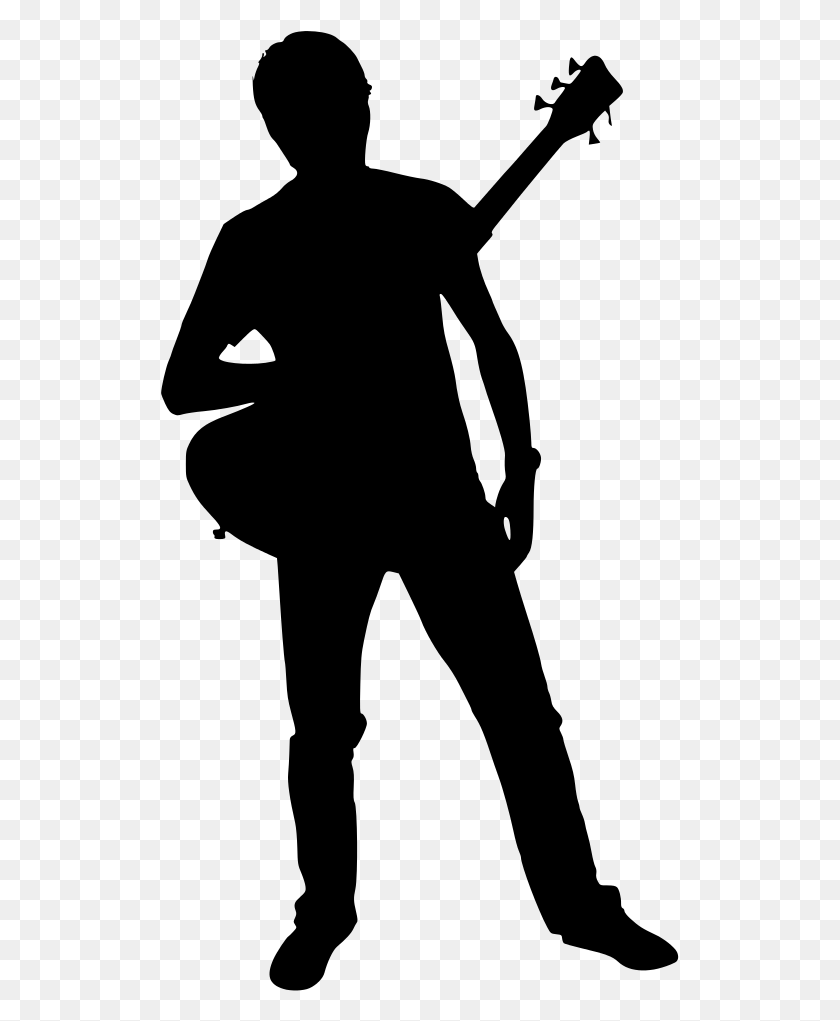 519x961 Band Silhouette Man With Guitar Silhouette, Gray, World Of Warcraft HD PNG Download