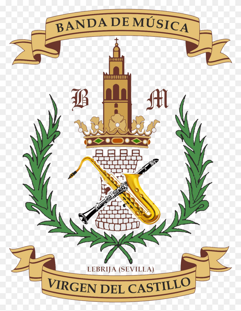 1111x1457 Banda De Msica Virgen Del Castillo, Emblem, Symbol, Architecture HD PNG Download