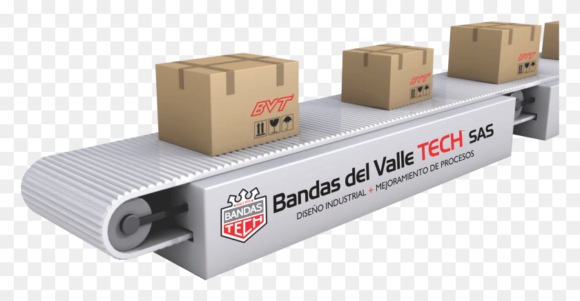 2448x1182 Descargar Png Bandas Del Valle Sas Conveyor Illustration, Package Delivery, Cartón, Caja Hd Png