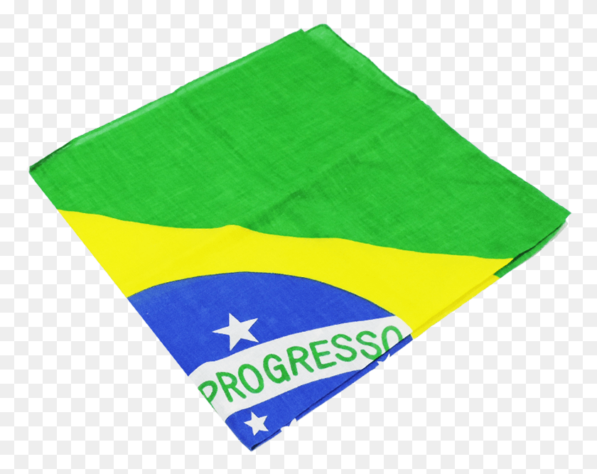 770x607 Bandeira Do Brasil Bandana Brasil, Towel, Paper, Rug HD PNG Download