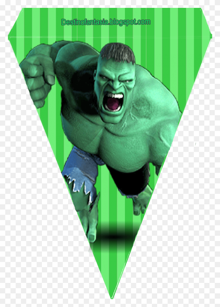 1122x1600 Bandeirinha Festa Os Vingadores Incredible Hulk, Alien, Person, Human HD PNG Download