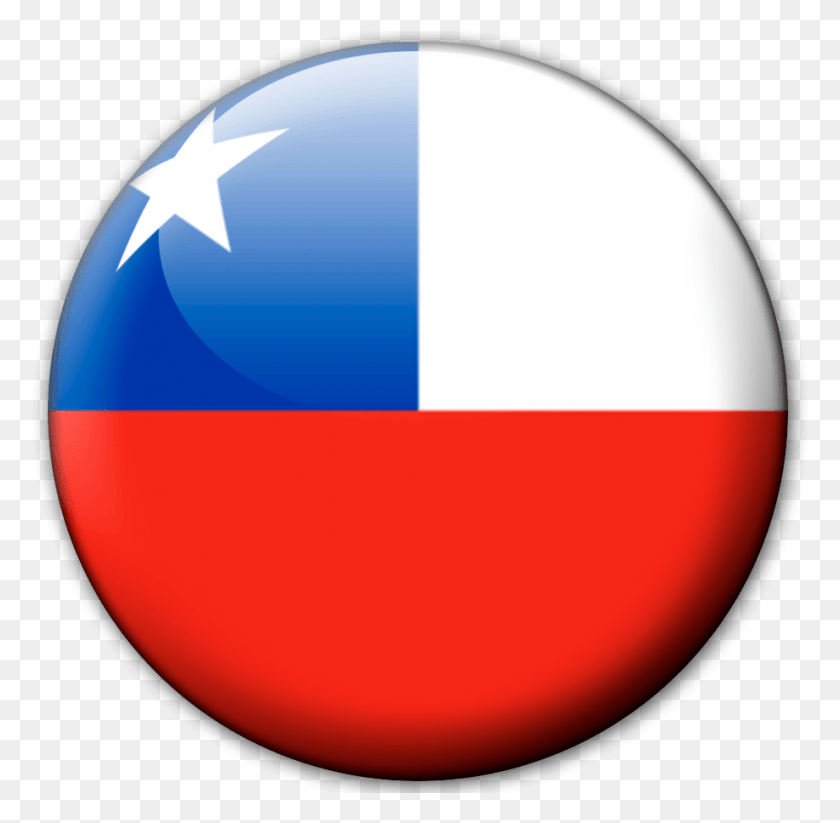 921x901 Bandera De Chile En Esfera, Sphere, Balloon, Ball HD PNG Download