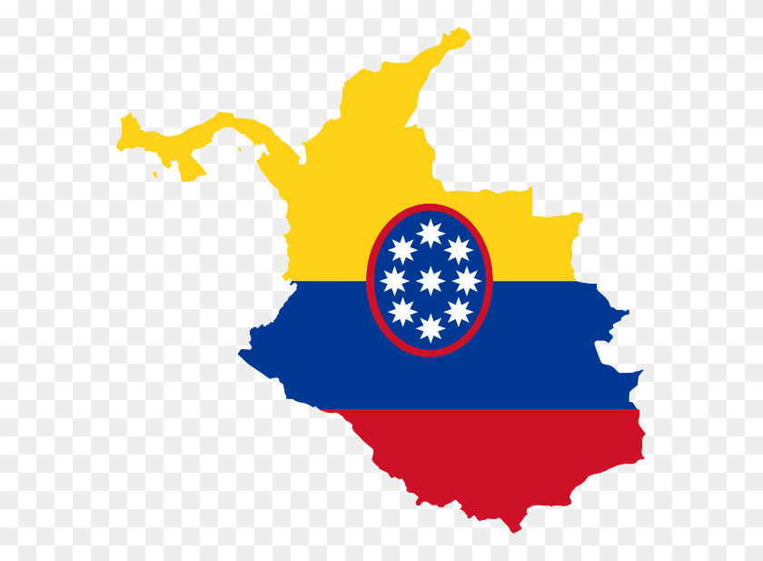 583x557 Bandera De Colombia Colombia Map And Flag, Symbol, Diagram, Person HD PNG Download